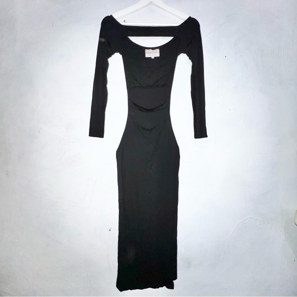 Lama Jouni black ribbed maxi Size XS